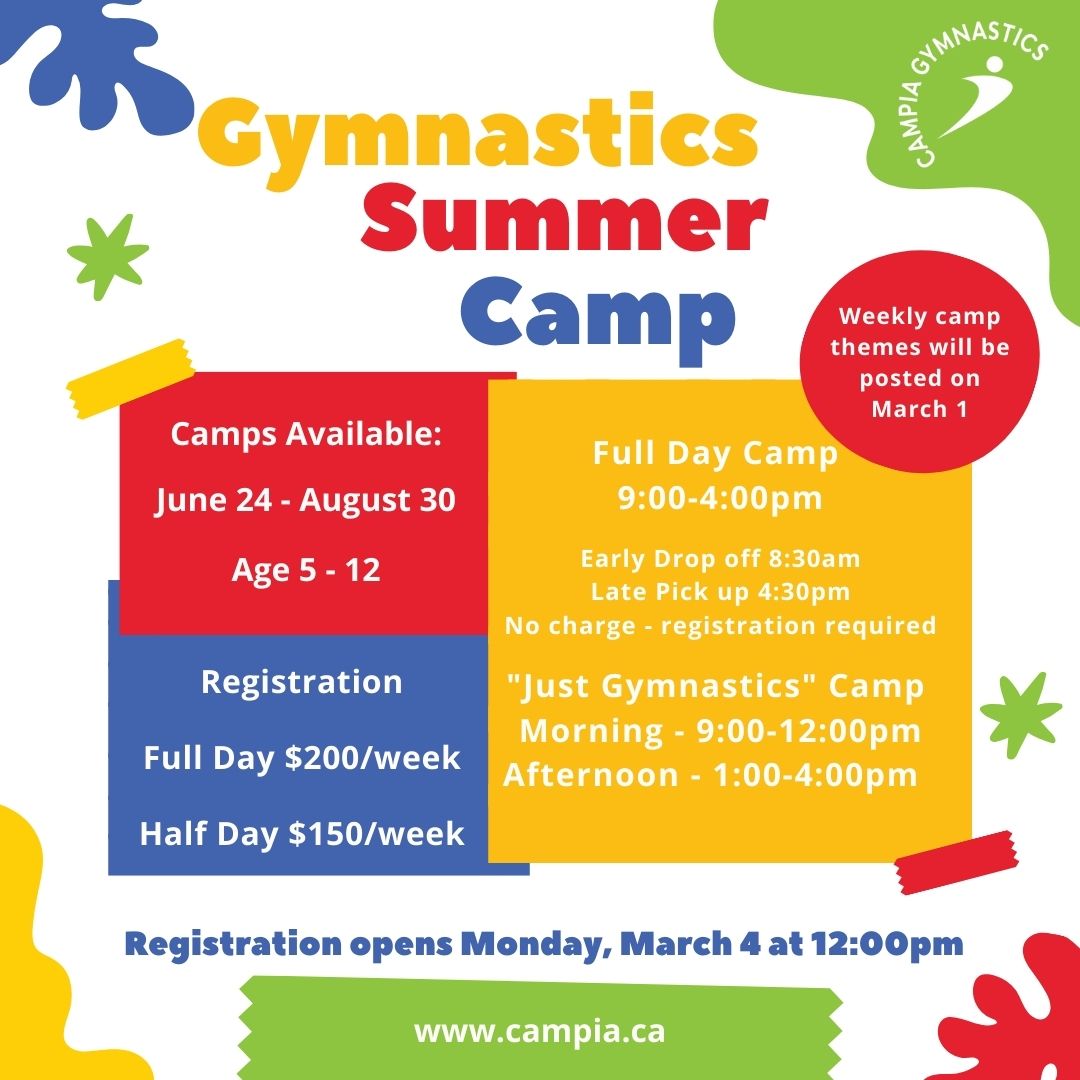Summer Camp :: Campia Gymnastics Club Inc
